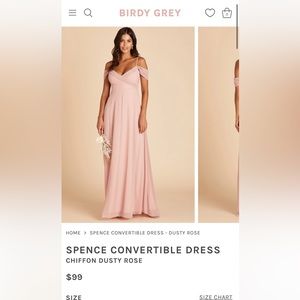 SPENCE CONVERTIBLE DRESS DUSTY ROSE